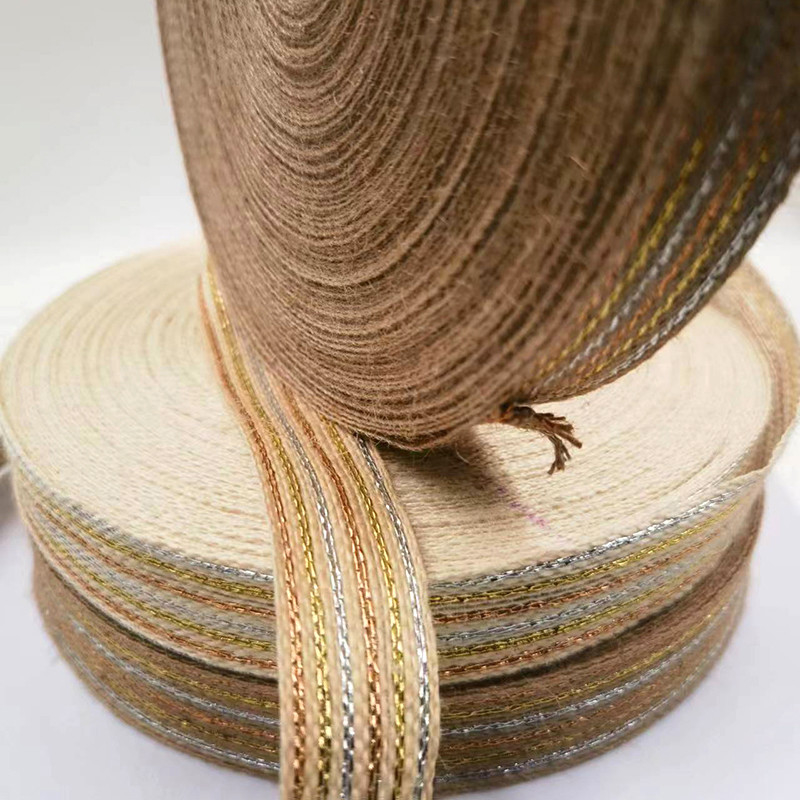 Ligne de pêche écologique à ruban de jute 50% de jute 15% de polyester 35% de PE