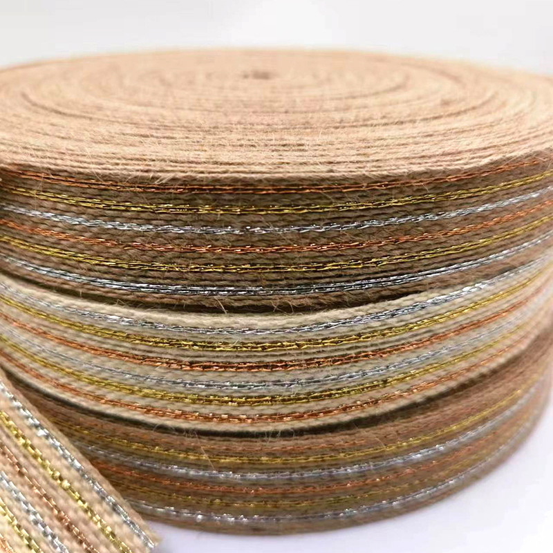 Ligne de pêche écologique à ruban de jute 50% de jute 15% de polyester 35% de PE