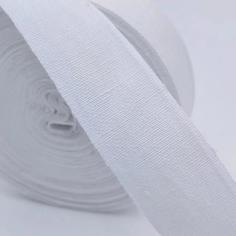 4 cm de lin blanc tissé décoration de mariage de Noël rubans faits à la main et personnalisables