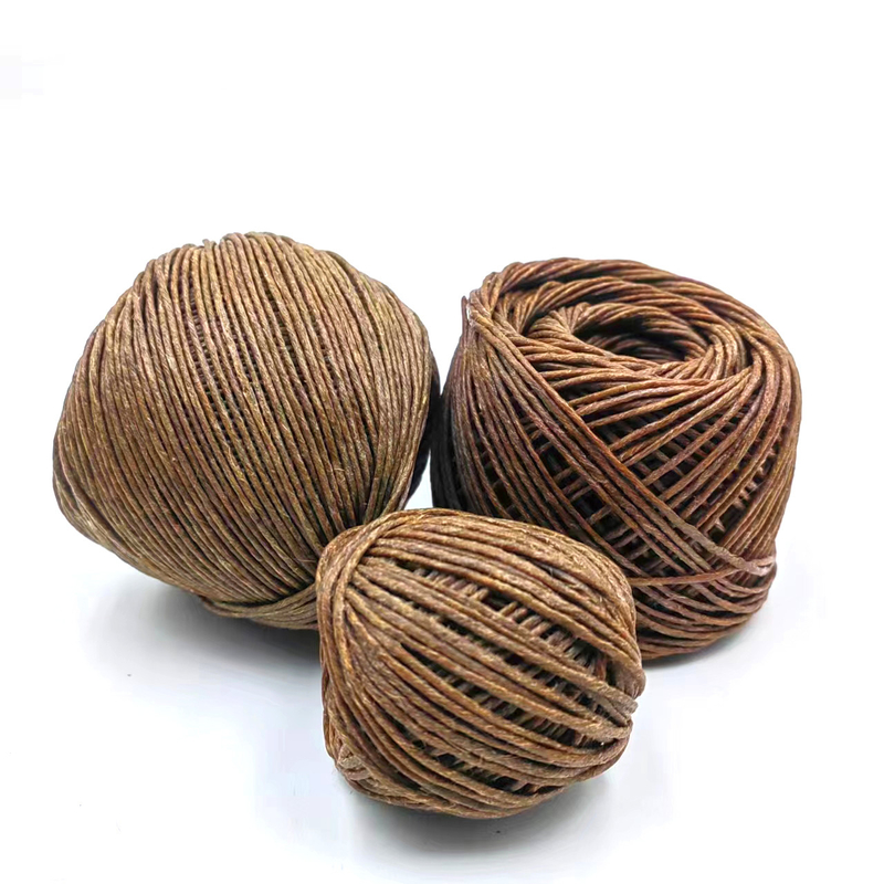 Artisanat de bricolage écologique Rope à cordes de jute de 2 mm durable à 100% chanvre et cire d'abeille