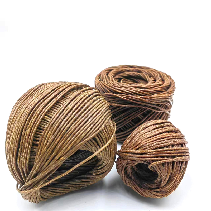 Artisanat de bricolage écologique Rope à cordes de jute de 2 mm durable à 100% chanvre et cire d'abeille