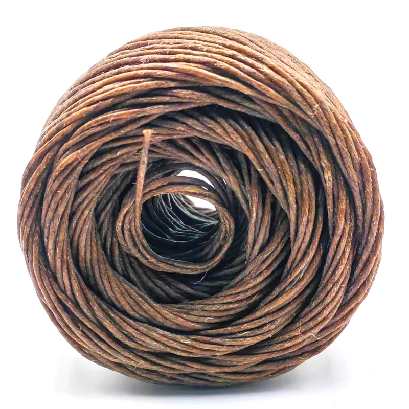 Artisanat de bricolage écologique Rope à cordes de jute de 2 mm durable à 100% chanvre et cire d'abeille