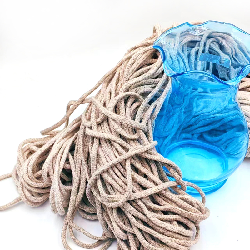 Corde creuse de chanvre de 5 mm pour bricolage accessoires de vêtements 100% corde de jute tressée à la toile de chanvre