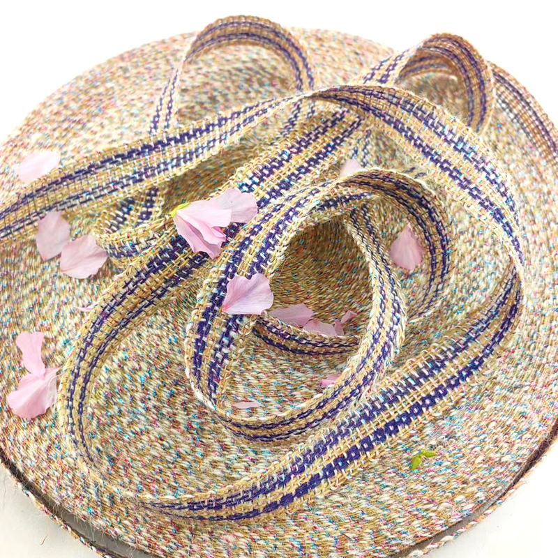 Tissu de jute tissé de 25 mm pour la décoration des fêtes de Noël