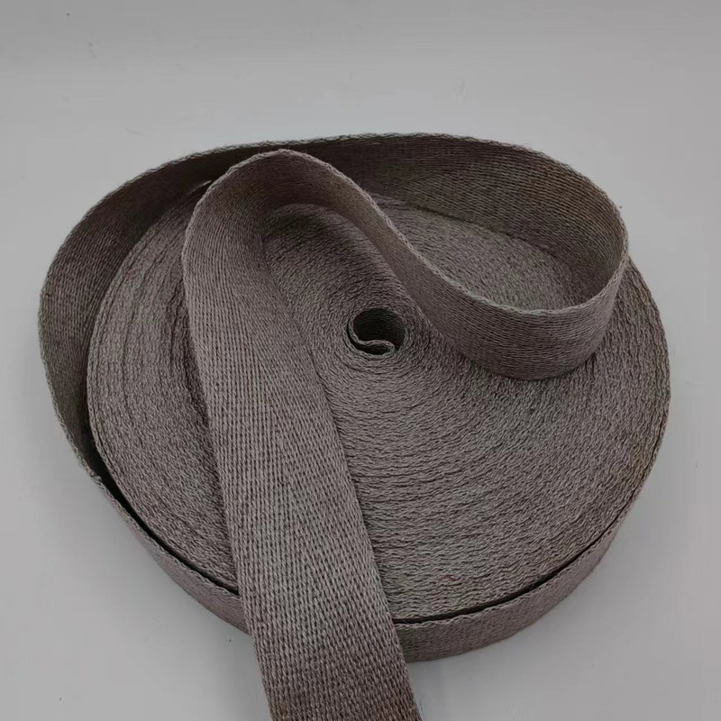 Couleurs personnalisées Les sangles de tissage à base de chanvre avec motif d'os de hareng provenant de fournisseurs de tissus