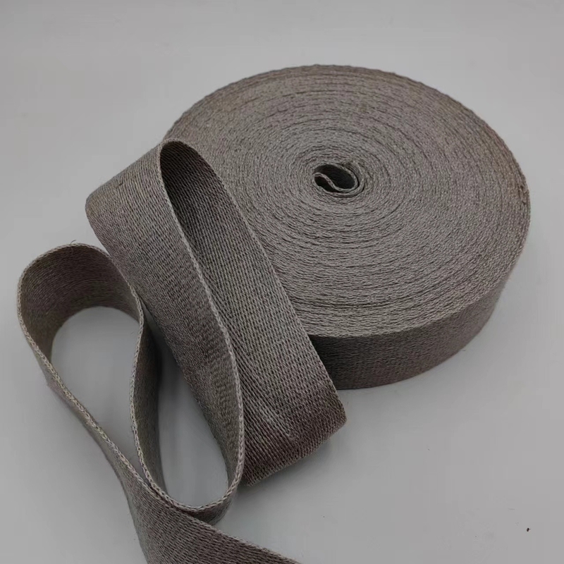 Couleurs personnalisées Les sangles de tissage à base de chanvre avec motif d'os de hareng provenant de fournisseurs de tissus