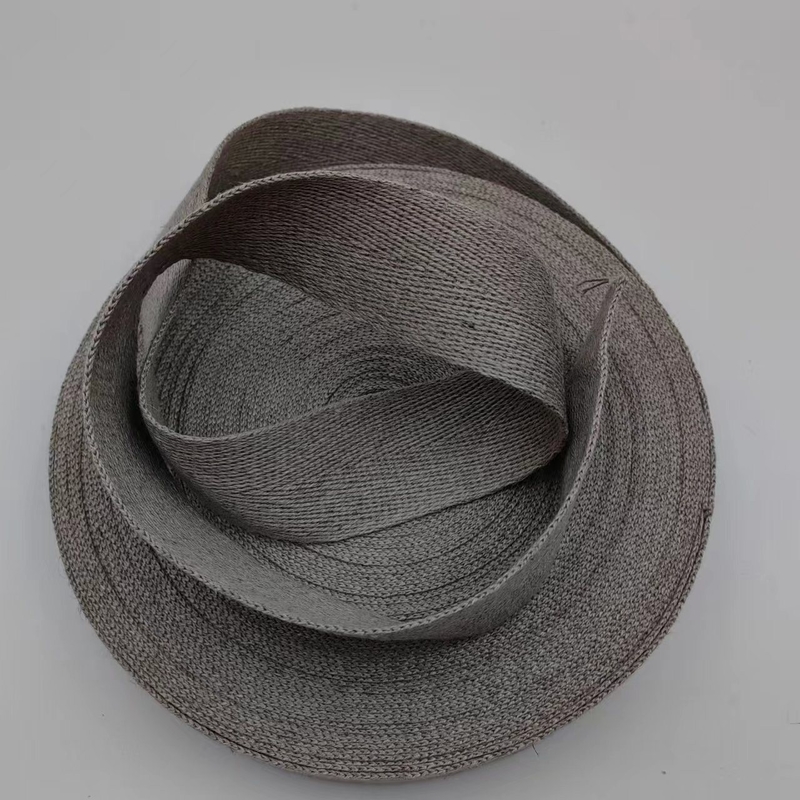 Couleurs personnalisées Les sangles de tissage à base de chanvre avec motif d'os de hareng provenant de fournisseurs de tissus