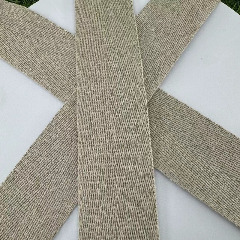 Les sangles de tissage à base de chanvre: un avantage durable grâce à leur motif en herringbone et à leur tissu écologique