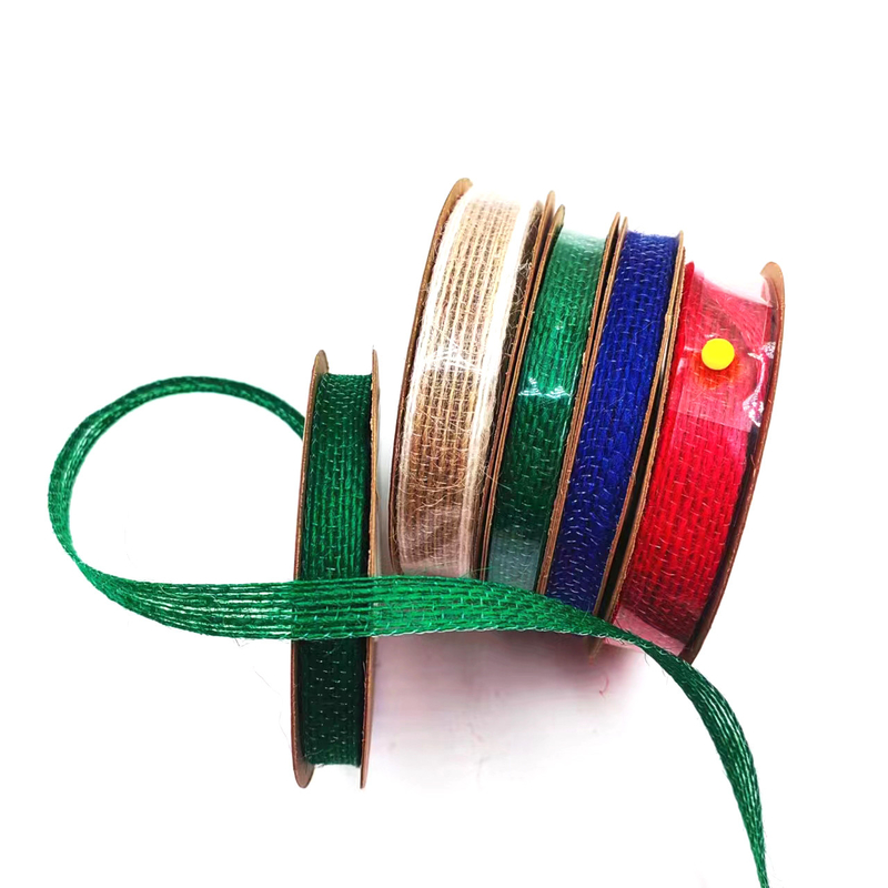 Jute Webbing gâteau cadeau emballage ruban arc avec 7 jours d'échantillon de commande délai de livraison