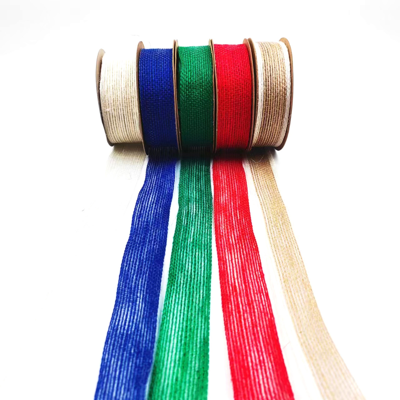 Jute Webbing gâteau cadeau emballage ruban arc avec 7 jours d'échantillon de commande délai de livraison