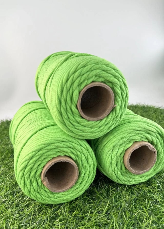 Cords Direct 30 ans d'expérience en coton vert corde tressée pour vêtements et accessoires