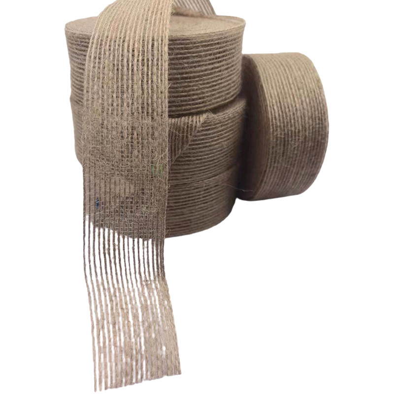 3 cm de ruban de tissu de jute naturel décoration de cadeau de mariage ruban de pêche tressée