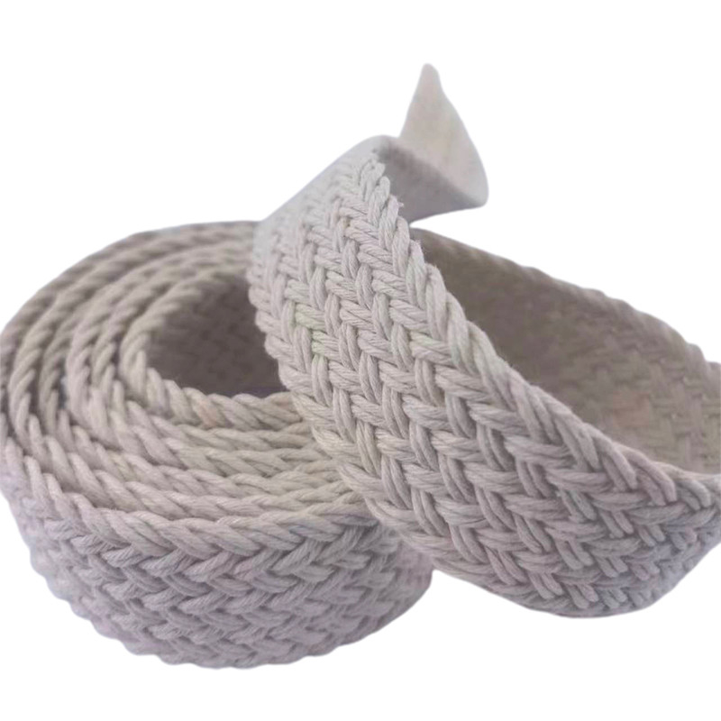 Ceinture de cordon de cire durable sac à rouleaux tissé ruban d'habillement pour la personnalisation des sacs