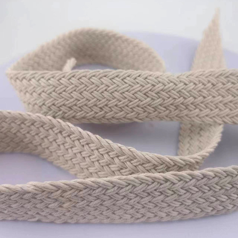 Ceinture de cordon de cire durable sac à rouleaux tissé ruban d'habillement pour la personnalisation des sacs