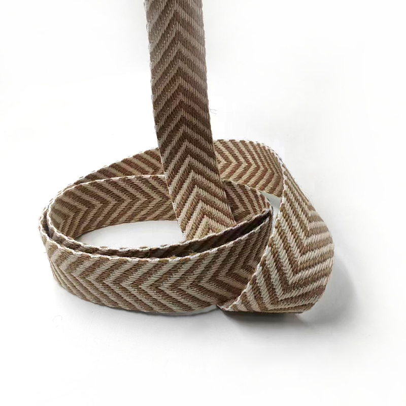 Ceinture tissée de 4 cm Herringbone Jute de grain pour chapeau d'été de style vintage