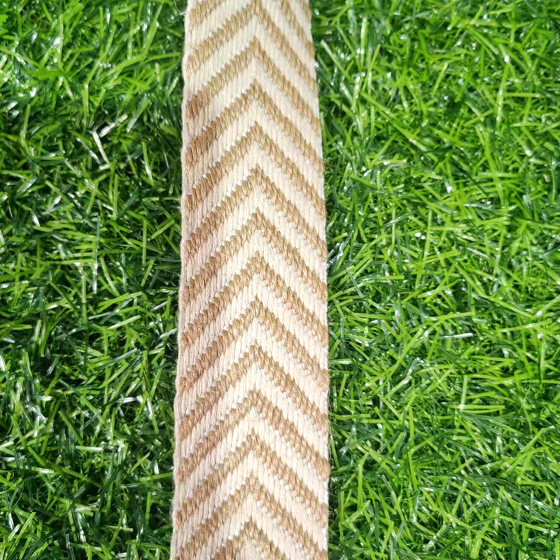 Ceinture tissée de 4 cm Herringbone Jute de grain pour chapeau d'été de style vintage