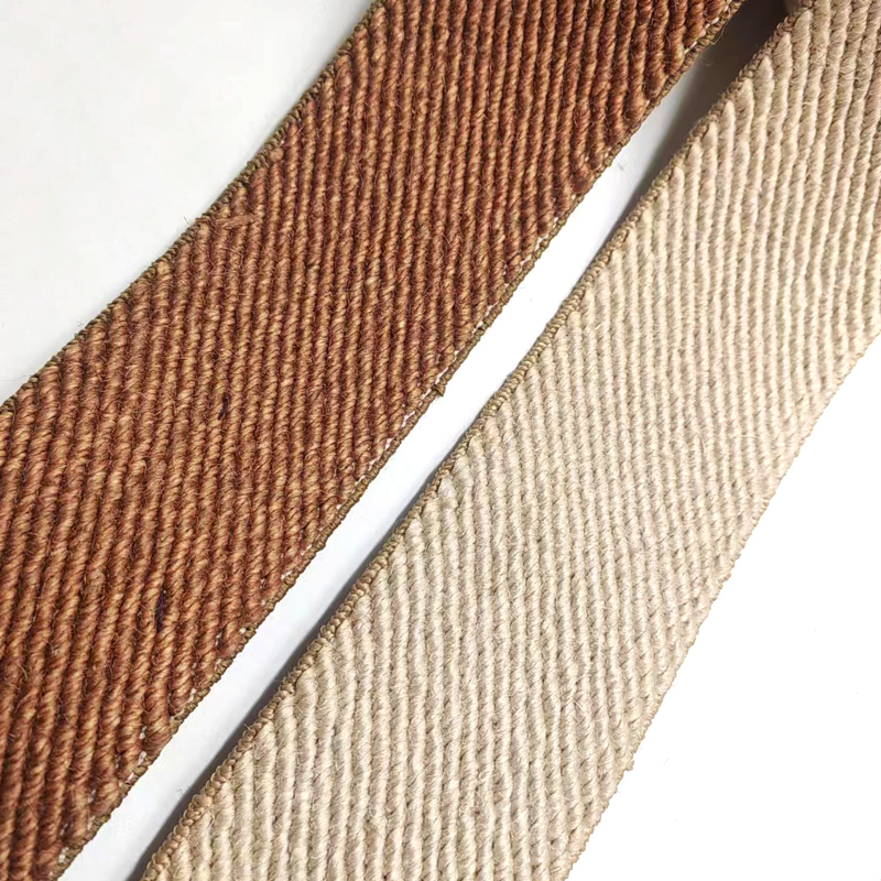 50% de jute 40% de latex 10% de polyester Twill Tissu élastique pour le matériel de chaussure durable