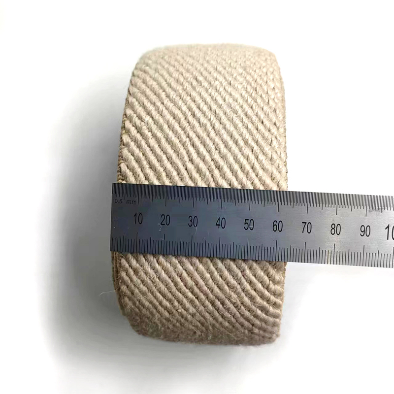 50% de jute 40% de latex 10% de polyester Twill Tissu élastique pour le matériel de chaussure durable