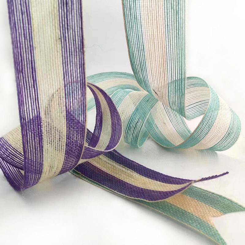 Ceinture de ligne de pêche en jute colorée de 5,5 cm