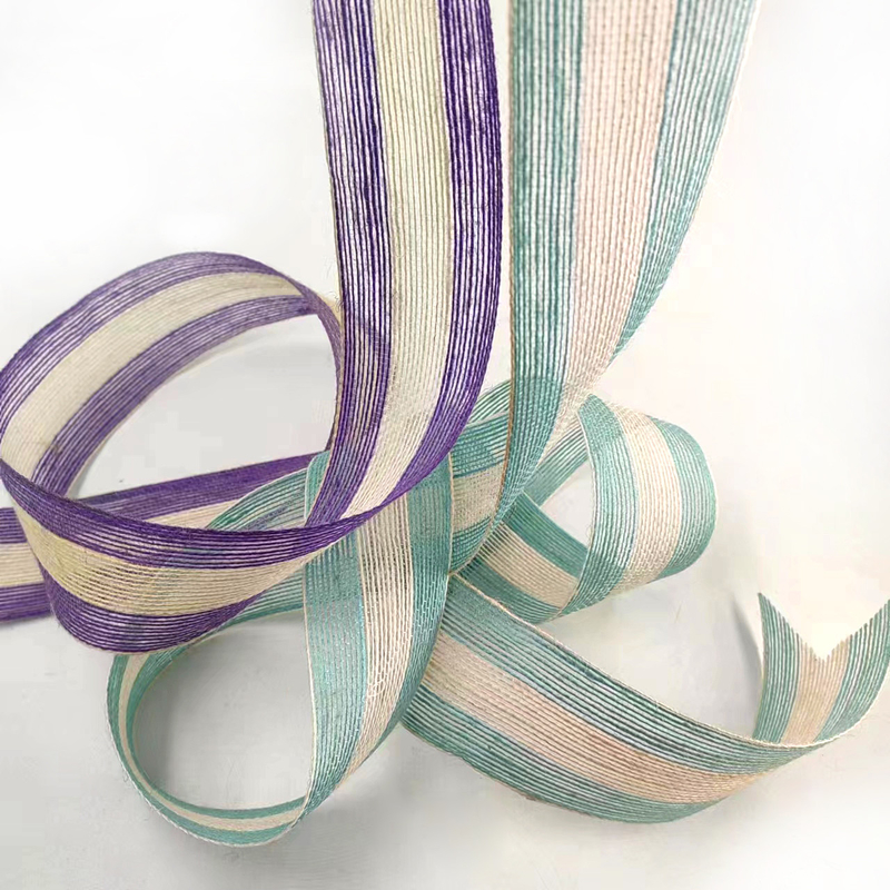 Ceinture de ligne de pêche en jute colorée de 5,5 cm