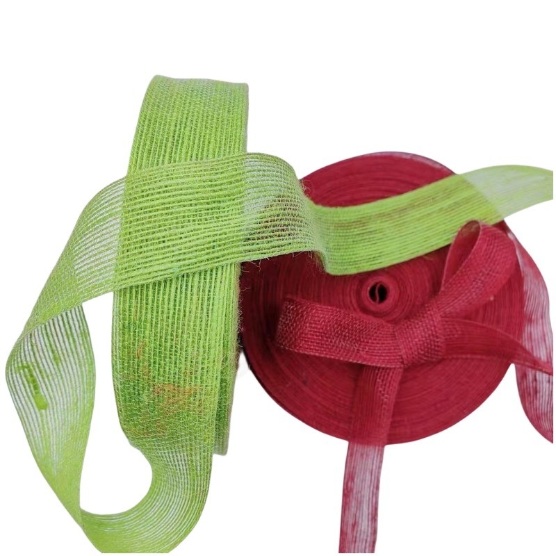 Ruban de jute personnalisé pour la décoration de Noël faite à la main 7 jours de support Temps de livraison de l'ordre d'échantillon