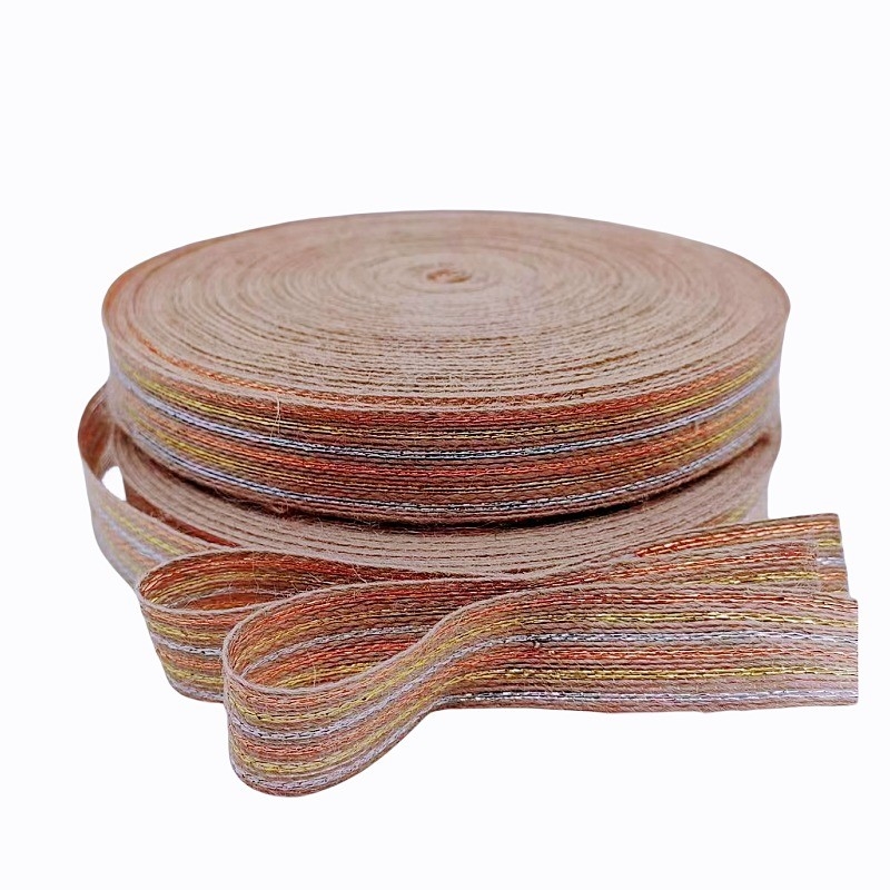 Jute de protection de l'environnement de couleur or