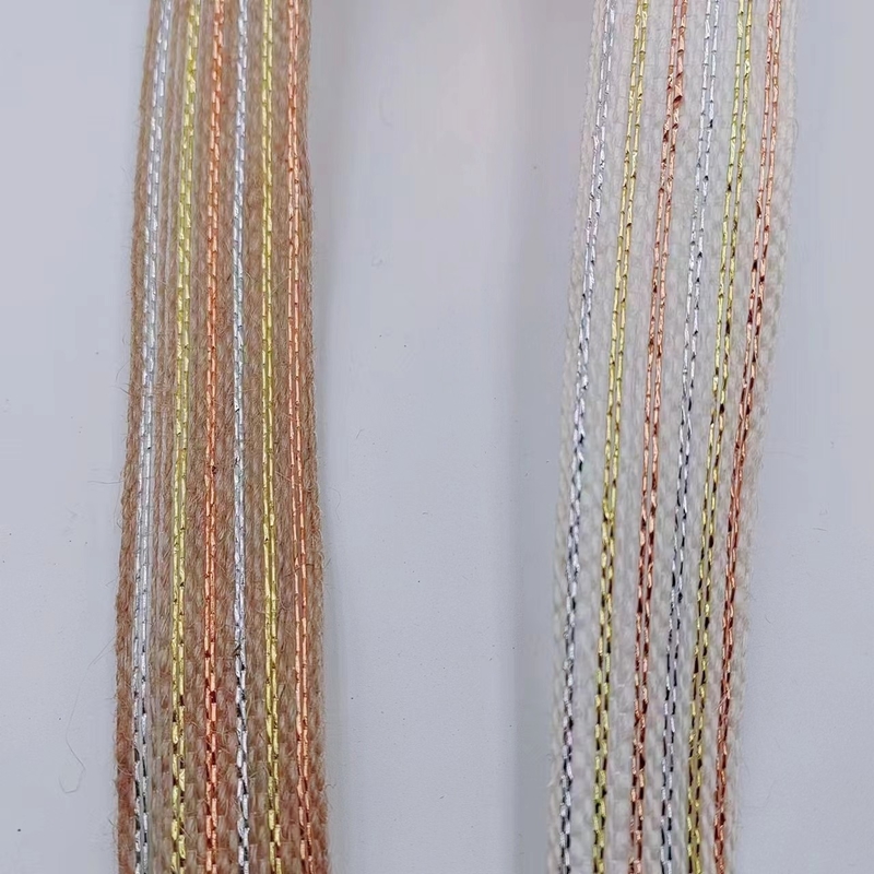 Jute de protection de l'environnement de couleur or