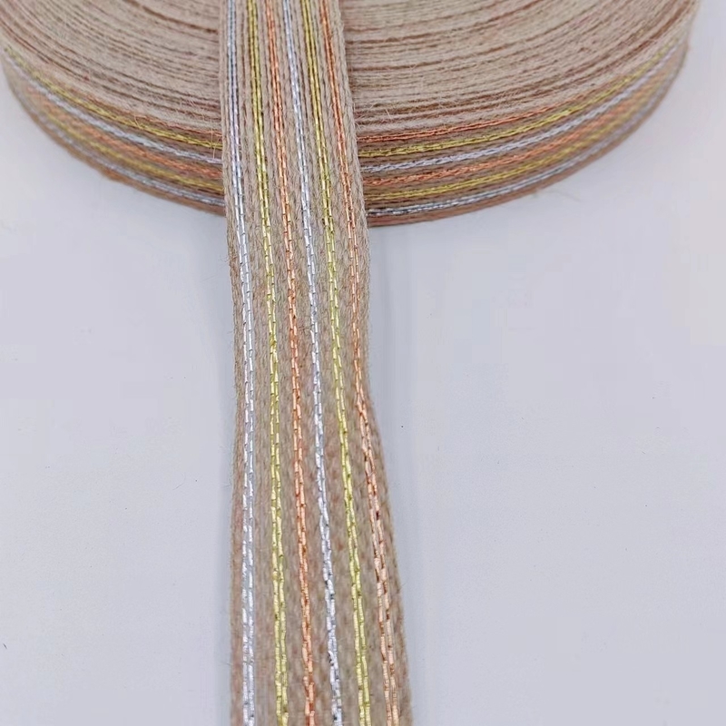 Jute de protection de l'environnement de couleur or