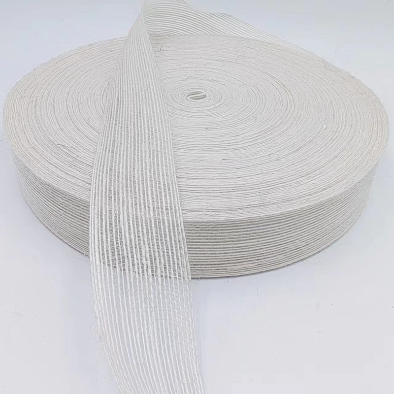 3Un ruban tissé de jute blanc pur de 0,8 cm parfait pour vos projets et besoins de décoration B2B
