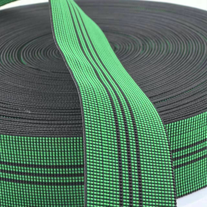 5 cm de largeur 2,5 mm d'épaisseur Tissu élastique pour canapé Fabriqué en polypropylène latex
