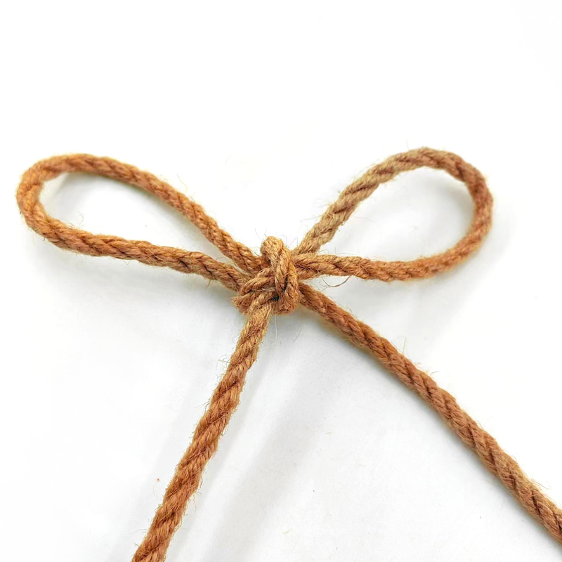 4 mm de diamètre Corde de chanvre de jute naturel pour décoration de bricolage Artisanat artisanal et emballage cadeau