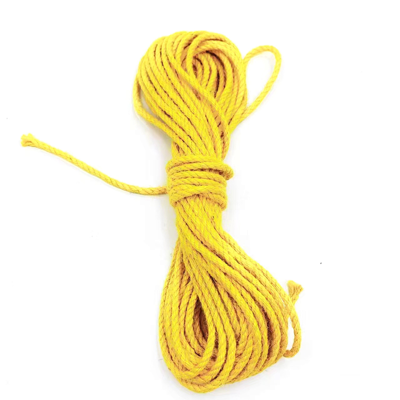 Corde de jute de couleur tordue de 2,5 mm avantageuse pour la couture de vêtements et d'accessoires de vêtements