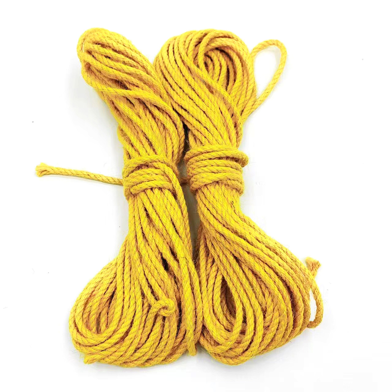 Corde de jute de couleur tordue de 2,5 mm avantageuse pour la couture de vêtements et d'accessoires de vêtements