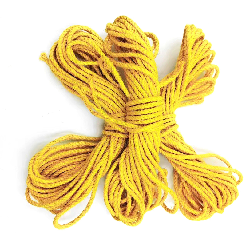 Corde de jute de couleur tordue de 2,5 mm avantageuse pour la couture de vêtements et d'accessoires de vêtements
