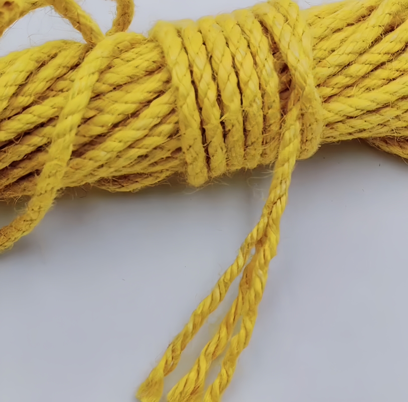 Corde de jute de couleur tordue de 2,5 mm avantageuse pour la couture de vêtements et d'accessoires de vêtements