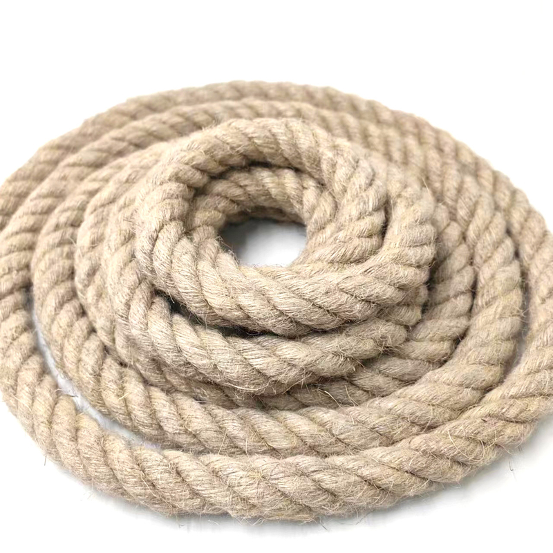20 mm de corde de jute tressée corde tordue corde de chanvre pour artisanat paysage décoratif artisanale