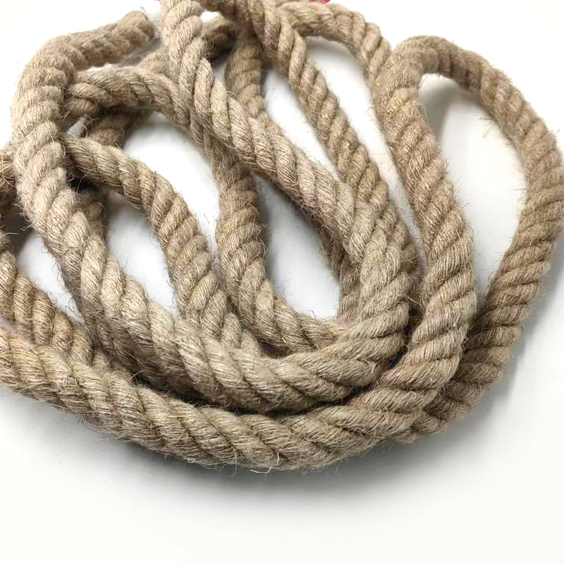 20 mm de corde de jute tressée corde tordue corde de chanvre pour artisanat paysage décoratif artisanale