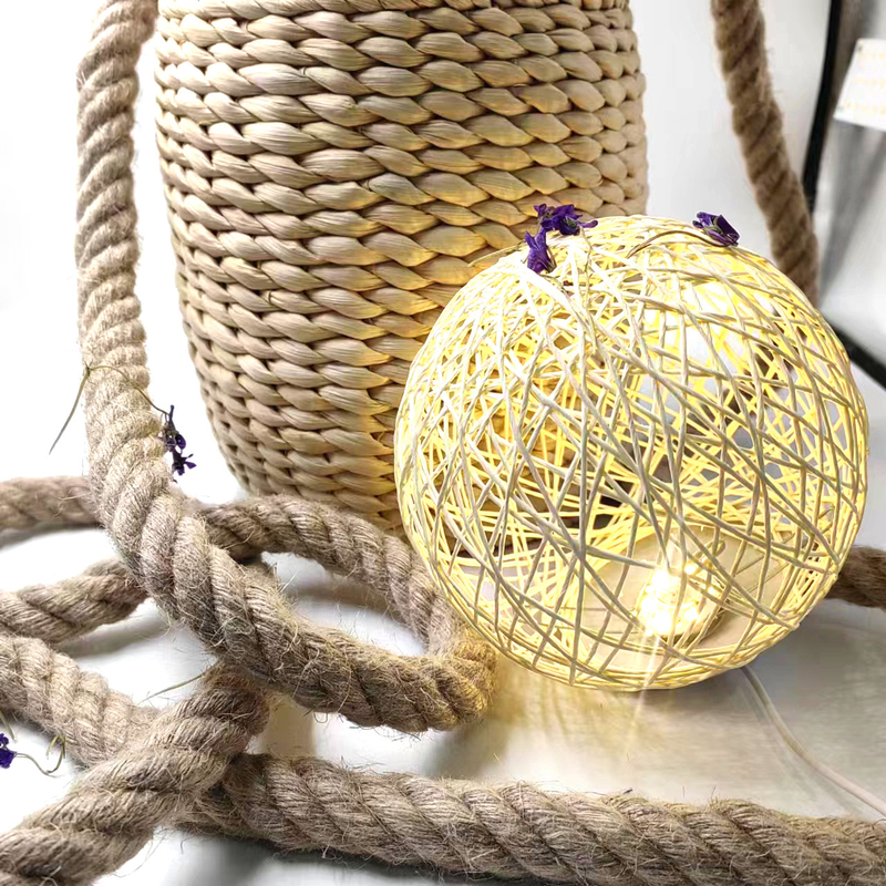20 mm de corde de jute tressée corde tordue corde de chanvre pour artisanat paysage décoratif artisanale
