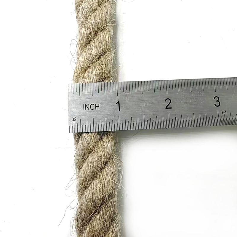 20 mm de corde de jute tressée corde tordue corde de chanvre pour artisanat paysage décoratif artisanale