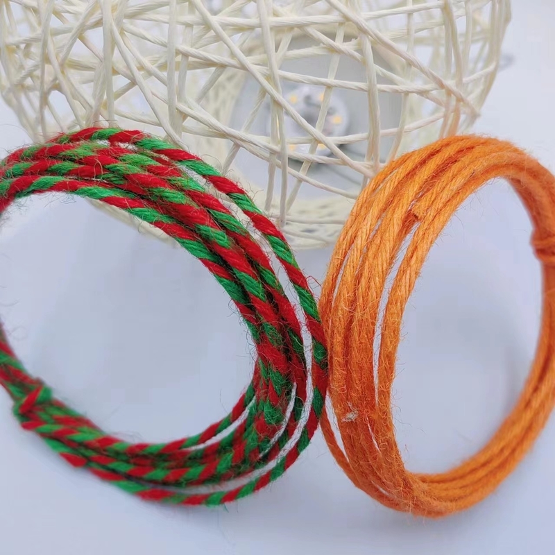 Corde de jute pour le bricolage artisanal Décoration de maison de Noël 7 jours