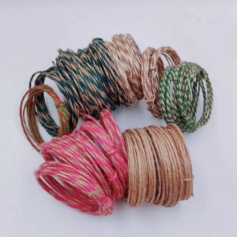 Corde de jute pour le bricolage artisanal Décoration de maison de Noël 7 jours