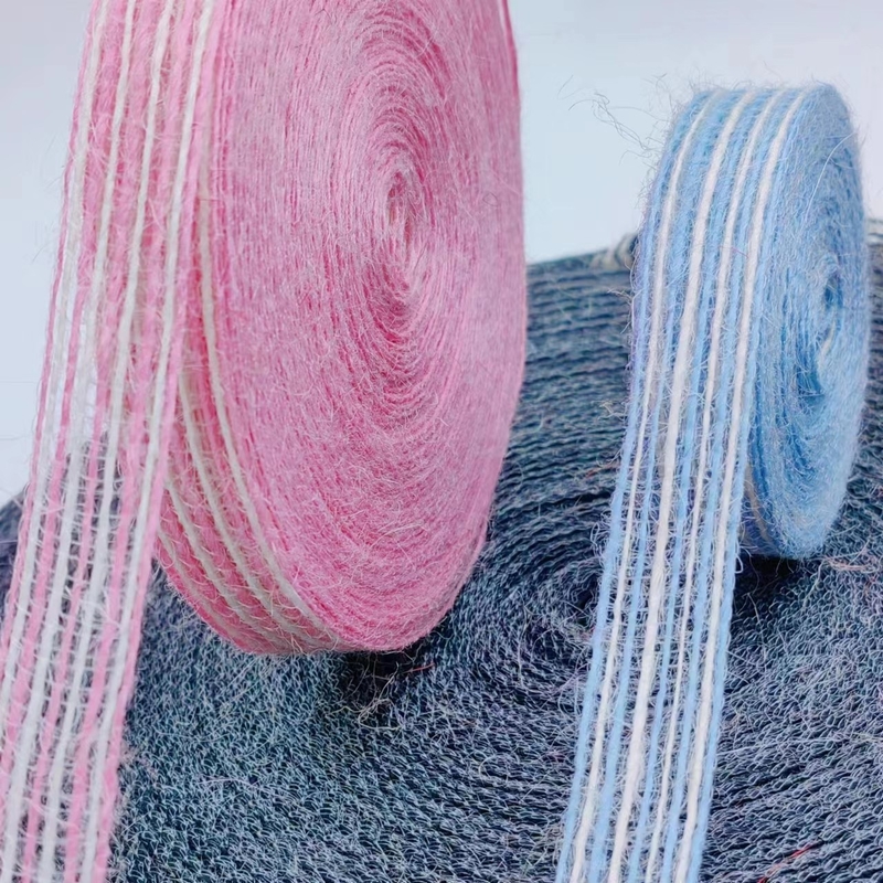 7 jours Temps de livraison de l'ordre de l'échantillon Ruban de jute coloré avec logo pour la pêche durable