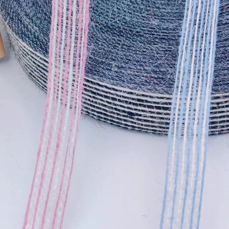 7 jours Temps de livraison de l'ordre de l'échantillon Ruban de jute coloré avec logo pour la pêche durable