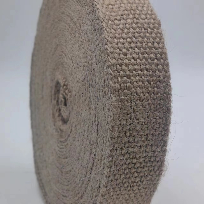 100% de toile de jute 2024 style marron 2 mm épaissie toile pour les sacs de jean de vêtements