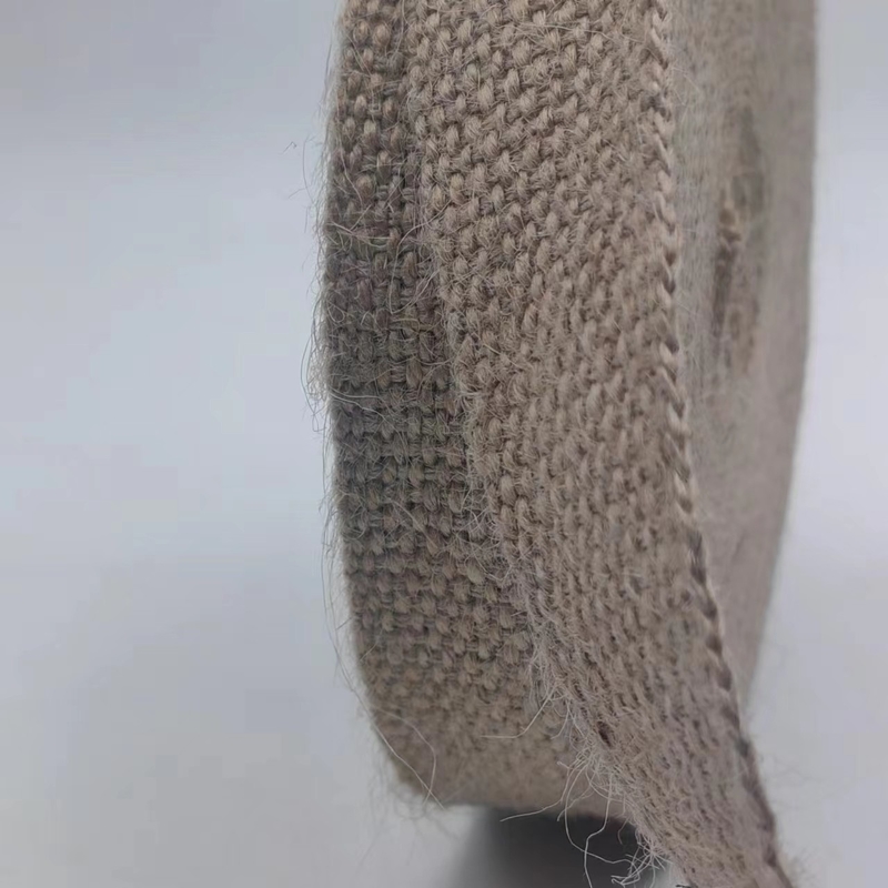 100% de toile de jute 2024 style marron 2 mm épaissie toile pour les sacs de jean de vêtements