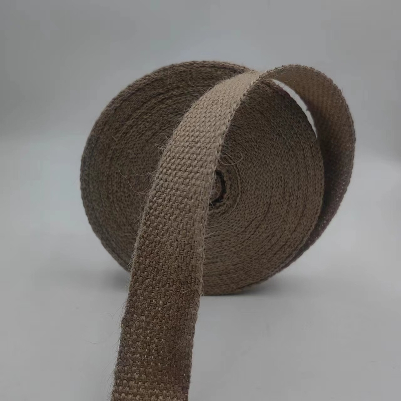100% de toile de jute 2024 style marron 2 mm épaissie toile pour les sacs de jean de vêtements