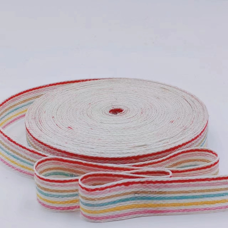 Boîte cadeau en ruban de jute colorée Emballage en toilette écologique pour la décoration de Noël