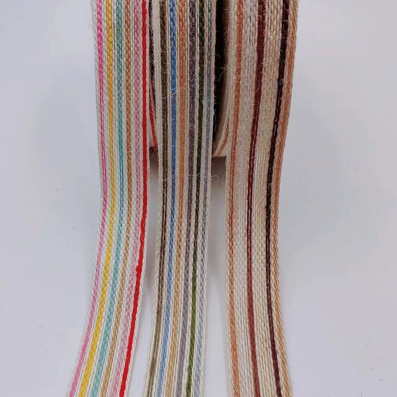 Boîte cadeau en ruban de jute colorée Emballage en toilette écologique pour la décoration de Noël
