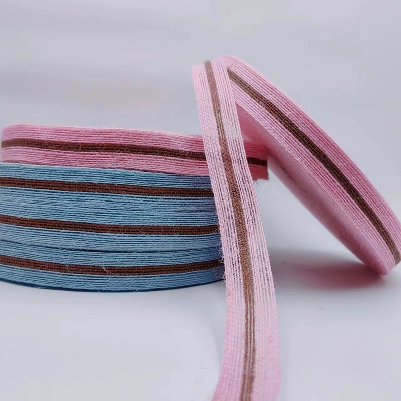 La bande de jute de taille personnalisée de 3 cm pour un emballage cadeau coloré durable