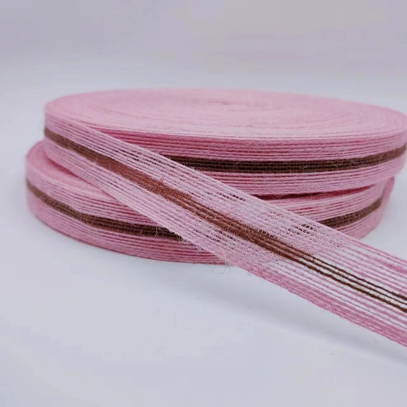 La bande de jute de taille personnalisée de 3 cm pour un emballage cadeau coloré durable